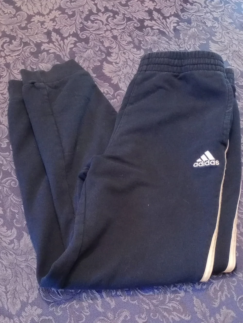 Big Kids Tall Boys XL Navy Blue Adidas Pants